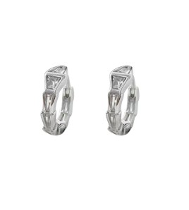 SATN122E100131 S925純銀簡約個性滿鉆蛇形耳扣女氣質小眾設計冷淡風耳環時尚耳飾