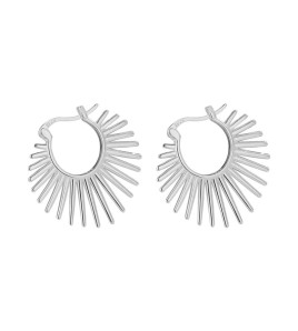 SATN122E100140 S925純銀小眾獨特高級感太陽花耳環女輕奢冷淡風耳釘個性時髦耳飾