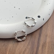 SATN122E100254 S925純銀輕奢小巧米粒橄欖珠耳扣女小眾設計高級感耳釘耳環耳飾