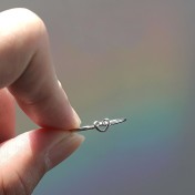 SATN122E100280 S925純銀簡約鏤空愛心戒指女素圈小眾設計輕奢開口食指戒氣質指環