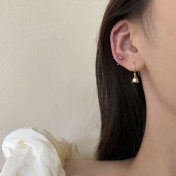 SATN122E100299 S925純銀鈴蘭花耳鉤女小眾設計高級感氣質耳環簡約輕奢耳釘耳飾