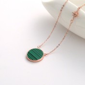 SATN122E100350 一鹿有你鑲鉆S925純銀項鏈女森系麋鹿角情人節日韓學生簡約套裝