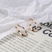 SATN122E100368 時尚S925純銀韓國氣質簡約不規則長款耳環歐美風幾何個性耳釘女