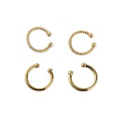 SATN122E100369 韓版S925純銀耳扣麻花耳夾簡約百搭潮女銀耳扣耳夾無耳洞地攤耳飾