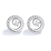 SATN122E100378 新款潮925銀耳釘女韓國鑲鉆簡約氣質ins耳飾耳環