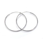 SATN122E100386 S925純銀韓版個性簡約氣質圓形圈圈耳環女耳飾品