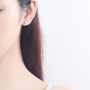 SATN122E100390 S925純銀可愛鹿角耳釘女小眾設計高級感麋鹿耳環圣誕節輕奢耳飾