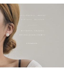 HELN124100010 特美一朵花！925銀針耳釘溫柔甜美簡約 清新玫瑰耳飾新款耳環