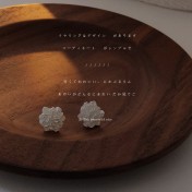 HELN124100010 特美一朵花！925銀針耳釘溫柔甜美簡約 清新玫瑰耳飾新款耳環