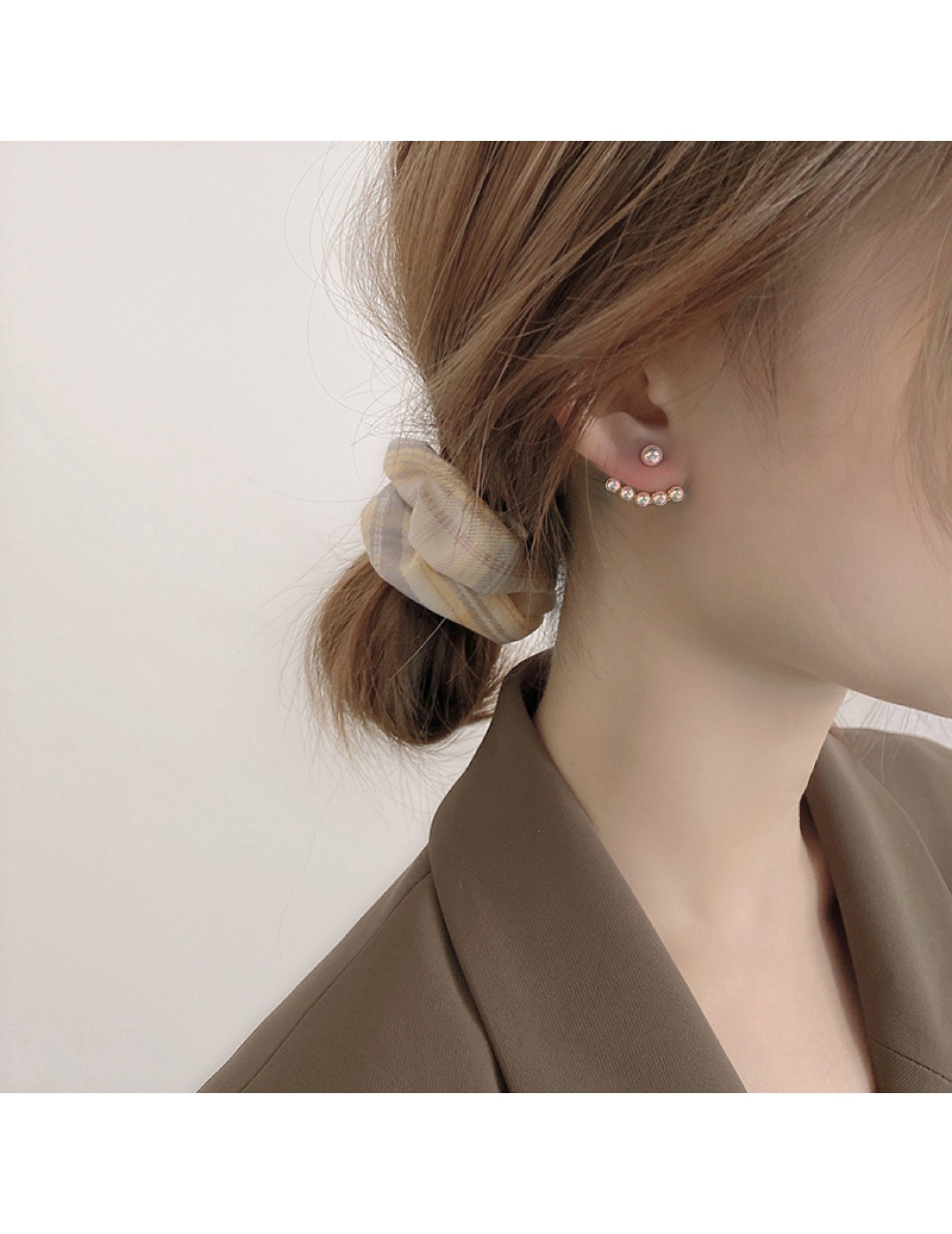 HELN124100012 925銀針珍珠耳釘一款兩戴耳飾 耳環高質量