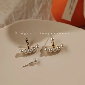 HELN124100012 925銀針珍珠耳釘一款兩戴耳飾 耳環高質量