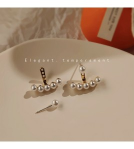 HELN124100012 925銀針珍珠耳釘一款兩戴耳飾 耳環高質量