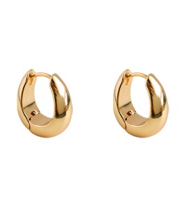 HELN124100274 18K加厚高級感法式輕奢氣質耳扣包金質感耳飾女