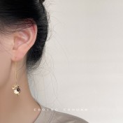 HELN124100317 [碩果累累]設計手工款耳線鍍14K耳飾復古宮廷氣質飾品女