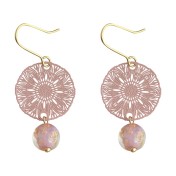 HELN124100331 文藝氣息手作設計感圖騰民族風2025年手工新款耳環女