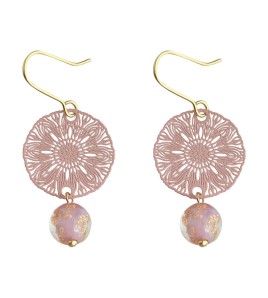 HELN124100331 文藝氣息手作設計感圖騰民族風2025年手工新款耳環女