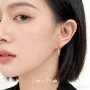 HELN124100359 時尚優雅通勤百搭小水滴幾何耳環清新甜美極簡主義飾品女