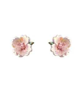 HELN124100370 陶瓷森系花朵耳釘清新甜美超仙新款氣質通勤