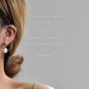 HELN124100389 [山茶花]925銀針手作設計感珍珠花耳釘女日韓甜美耳環