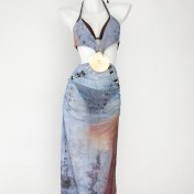 HSPN129100006 海妖復古部落風度假性感辣妹比基尼長裙高級小眾