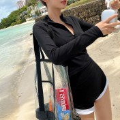 HSPN204100005 簡約運動保守遮肉顯瘦分體泳衣溫泉海邊度假