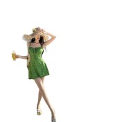 HSPN205B100003 迷霧森林ins復古綠吊帶長裙溫泉泳衣顯白顯瘦森系少女拍照超出片