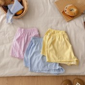 HSPN207100005 沙灘短褲條紋松緊抽繩休閑短褲速干沙灘褲 