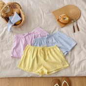 HSPN207100005 沙灘短褲條紋松緊抽繩休閑短褲速干沙灘褲 