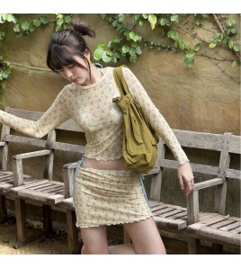 HSPN207A100004 泰迪熊小眾甜美顯白遮肉比基尼四件遮陽罩衫