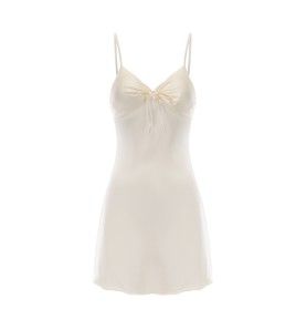 LPLT6319100013 性感睡衣超A裙擺絲滑緞面加胸墊吊帶睡裙外袍家居服套裝