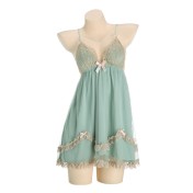 LPLT6319100016 性感內衣純欲火辣聚攏加胸墊大碼睡裙外袍女家居服套裝