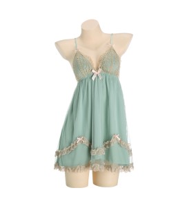 LPLT6319100016 性感內衣純欲火辣聚攏加胸墊大碼睡裙外袍女家居服套裝