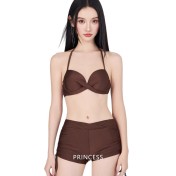 HSPN6321100007 2026新款純欲少女波點罩衫bikini泡溫泉海邊度假分體泳衣