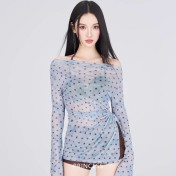 HSPN6321100007 2026新款純欲少女波點罩衫bikini泡溫泉海邊度假分體泳衣