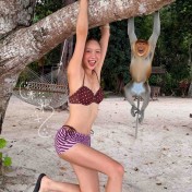 HSPN6321100009 浪漫波點顯瘦性感比基尼三件套度假海島溫泉高顏值超出片