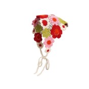 LWBC6326100008 甜美可愛針織三角頭巾雛菊頭巾女夏純棉發帶法式田野風頭