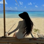 HSPN6328100002 韓系黑白極簡長袖防嗮泳衣度假出海顯瘦性感遮肉