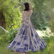 LWBC6326100020 復古民族風針織長流蘇罩衫吊帶外穿鏤空美背心夏季