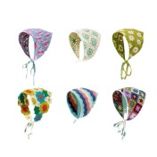 LWBC6326100023 法式復古頭巾女夏季甜美可愛鉤花文藝風發帶針織手工辣妹三角巾潮