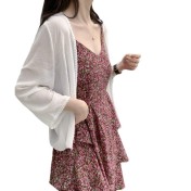 LWBC6326100029 新款防曬衣女小披肩配裙子薄款長袖外搭雪紡開衫上衣外套