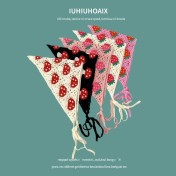 LWBC6326100038 秋出游甜美可愛風手工針織發帶女發飾針織鉤花頭巾夏三角巾