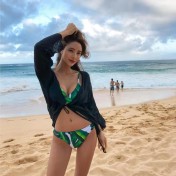 LWBC6326100050 比基尼罩衫外套溫泉游泳衣外搭鏤空海邊沙灘度假裙防曬開衫女