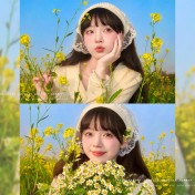 LWBC6326100053 三角頭巾夏日出游田園風復古針織鏤空頭巾女