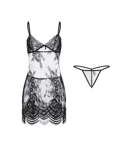 LPLT6319100083 情趣內衣女透明蕾絲誘惑吊帶睡裙露背睡衣家居服套裝