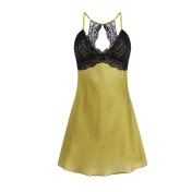 LPLT6319100115 聚攏加胸墊內衣純欲甜美大碼慵懶風吊帶睡裙家居誘惑套裝