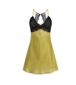 LPLT6319100115 聚攏加胸墊內衣純欲甜美大碼慵懶風吊帶睡裙家居誘惑套裝