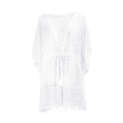 LWBC6326100047 泳衣外搭開衫比基尼罩衫沙灘外套鏤空綁帶防曬衣女海邊度假裝溫泉