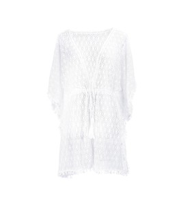 LWBC6326100047 泳衣外搭開衫比基尼罩衫沙灘外套鏤空綁帶防曬衣女海邊度假裝溫泉