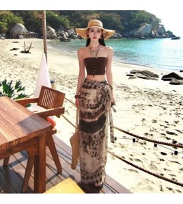 HSPN649100003 棕咖i夏日辣妹顯瘦性感泳衣東南亞海島高顏值超出片 