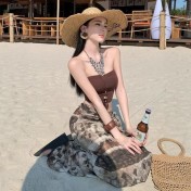 HSPN649100003 棕咖i夏日辣妹顯瘦性感泳衣東南亞海島高顏值超出片 